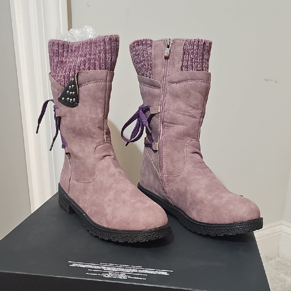 Women's Cozy Purple Winter Boots